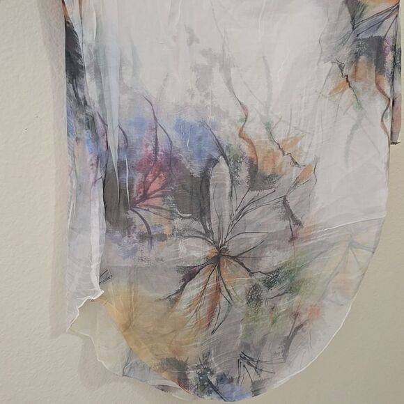 Feratelli Tunic Blue Status Print Blouse Top Blue, Size XL - Picture 3 of 8